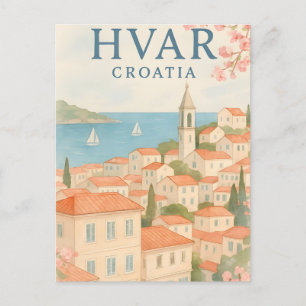 Cartão Postal do Centro Histórico da Ilha de Hvar 