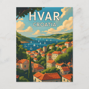 Cartão Postal do Centro Histórico da Ilha de Hvar