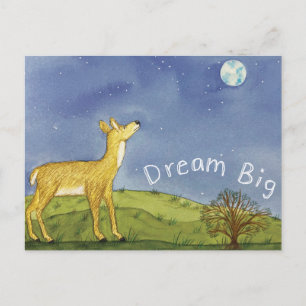 Cartão Postal do Cervo Olhando as Estrelas