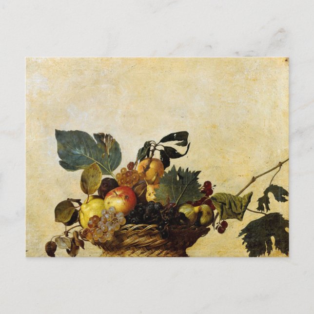 Cartão postal do Cesto de Frutas de Caravaggio (Frente)