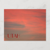 Cartão Postal do Céu Vermelho de UTAH