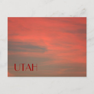 Cartão Postal do Céu Vermelho de UTAH