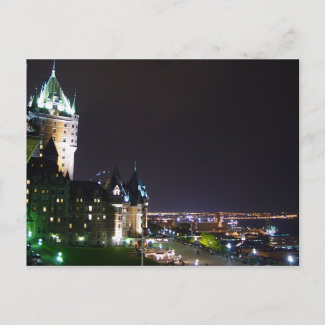Cartão postal do Chateau Frontenac Castle Boardwal (Frente)