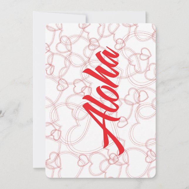 Cartão postal do cheio Aloha (Frente)