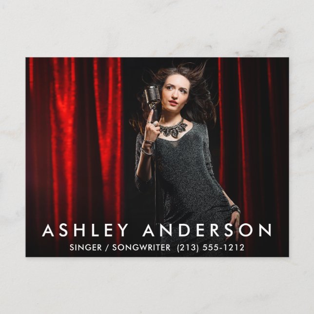 Cartão postal do Cheio Cantor Musical (Frente)