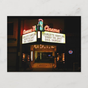 Cartão postal do Cinema 21 em Night Portland Orego