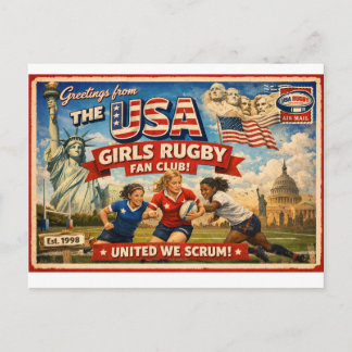 Cartão Postal do Clube de Fãs da Equipe de Rugby F