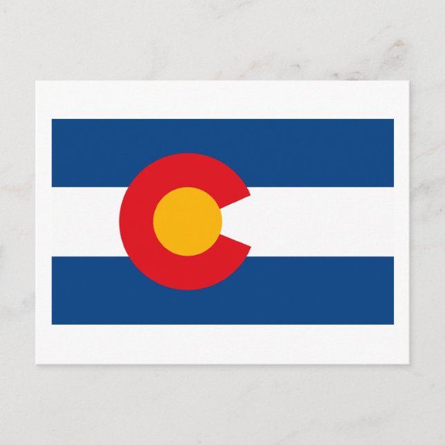 Cartão postal do Colorado Flag (Frente)