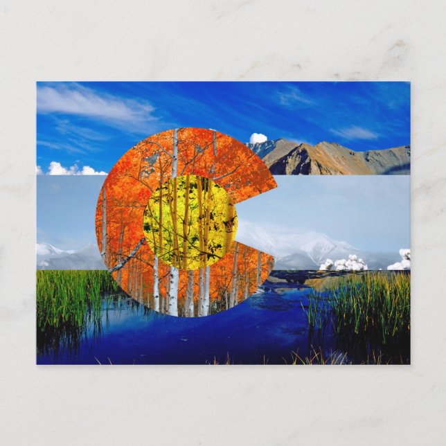 Cartão postal do Colorado Flag (Frente)