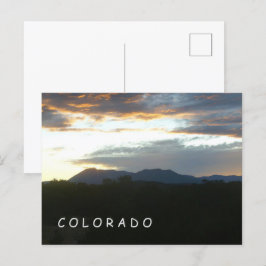 Cartão postal do Colorado Sunset
