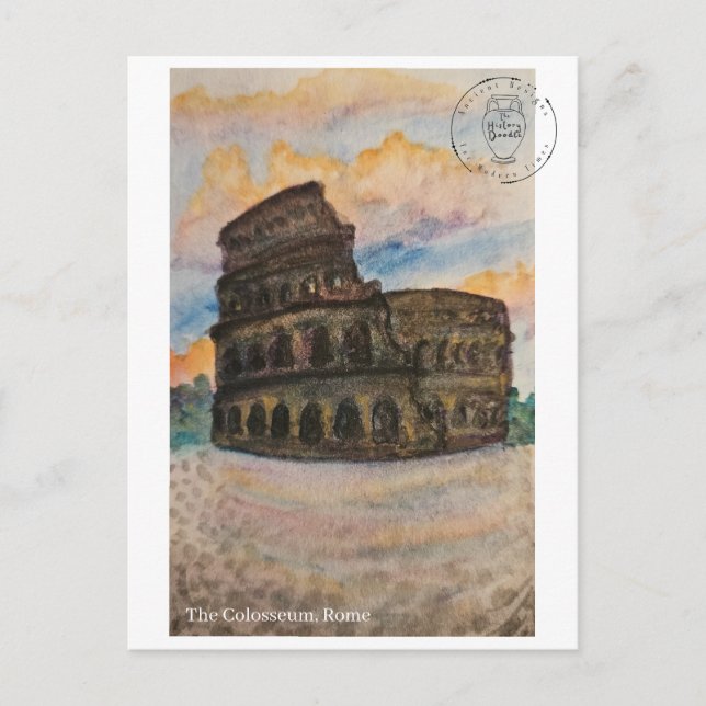 Cartão Postal do Colosseu (Frente)