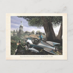 Cartão postal do conceito Empire State Patrol