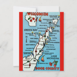 Cartão postal do Condado de Door WI