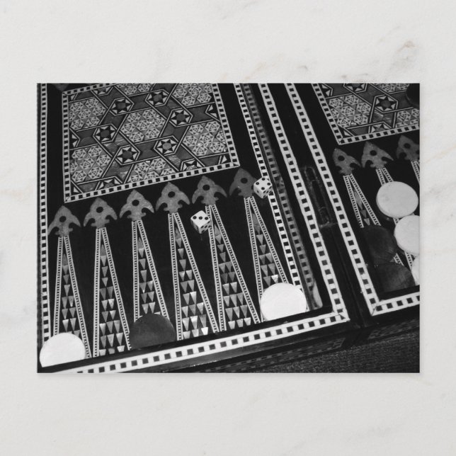 Cartão postal do Conselho Backgammon (Frente)