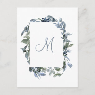 Cartão postal do Convite de casamento Monograma B