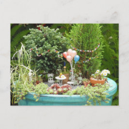 Cartão-postal do convite de festas