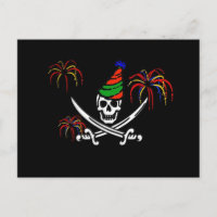Cartão-postal do Convite de festas de Ano Novo Pir