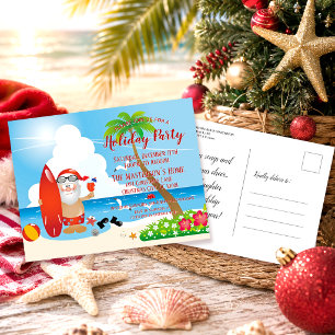 Cartão-postal do Convite de festas de Natal da Pra
