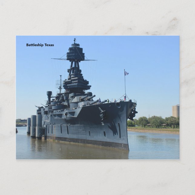 Cartão postal do couraçado USS Texas (Frente)