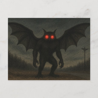 Cartão Postal do Críptido Mothman