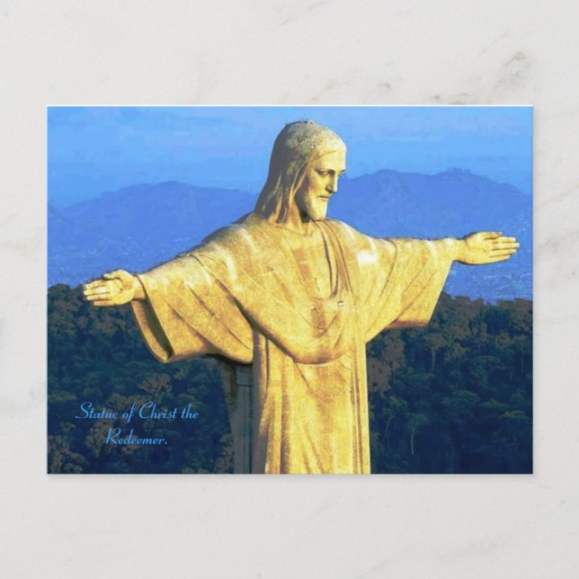 Cartão postal do Cristo Redentor (Frente)
