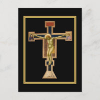 Cartão postal do Crucifixo de Giotto 1290 - 1295
