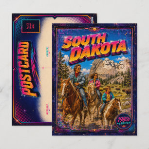 Cartão postal do Dakota do Sul dos anos 80 Retro