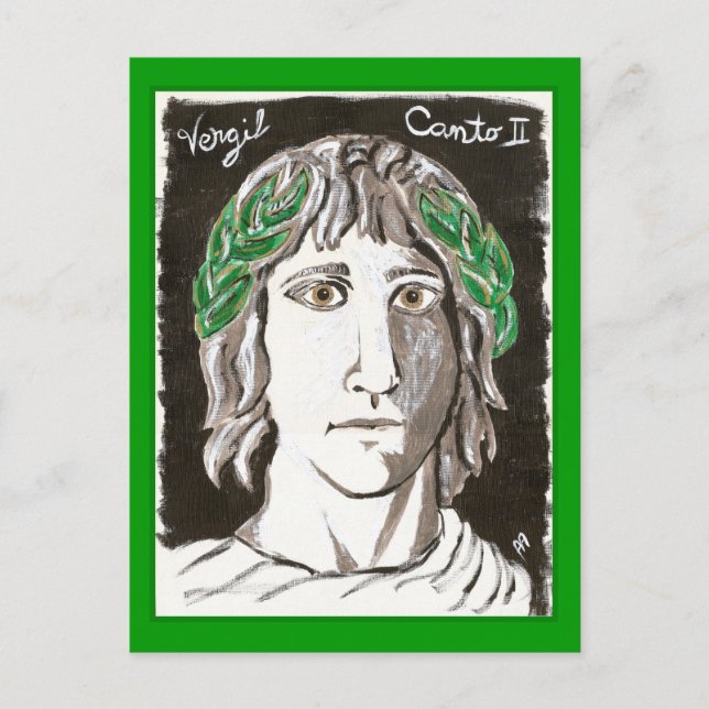 Cartão postal do Dante Inferno, Canto II (Frente)