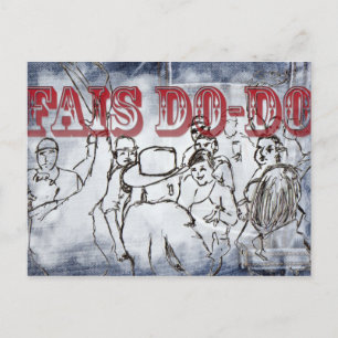 Cartão postal do design Do-Do Fais