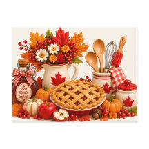 Cartão postal do Dia de Ação de Graças Canada Cozy