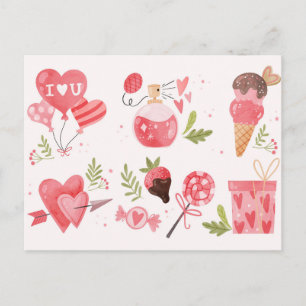 Cartão postal do dia de os namorados