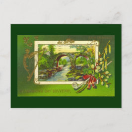 Cartão postal do dia de Patrick, Rua Vintage.