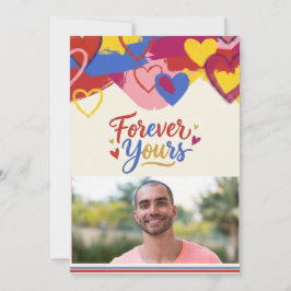 Cartão postal do Dia dos Namorados com estilo Pop 