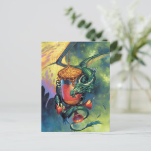 Cartão Postal do Dragão de Sangue   Ilustração de 