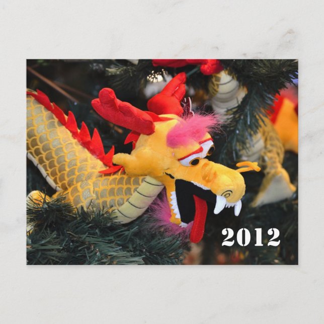 Cartão postal do dragão do calendário de 2012 (Frente)