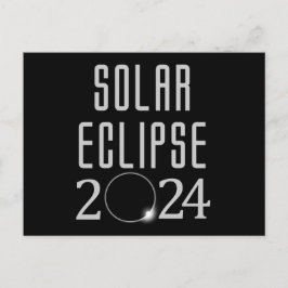 Cartão Postal do Eclipse Solar 2024 