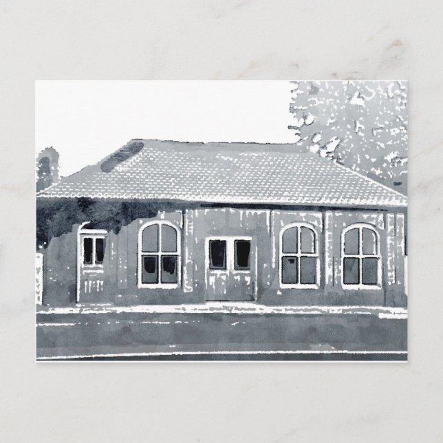 Cartão postal do edifício histórico do bonde de Hy (Frente)