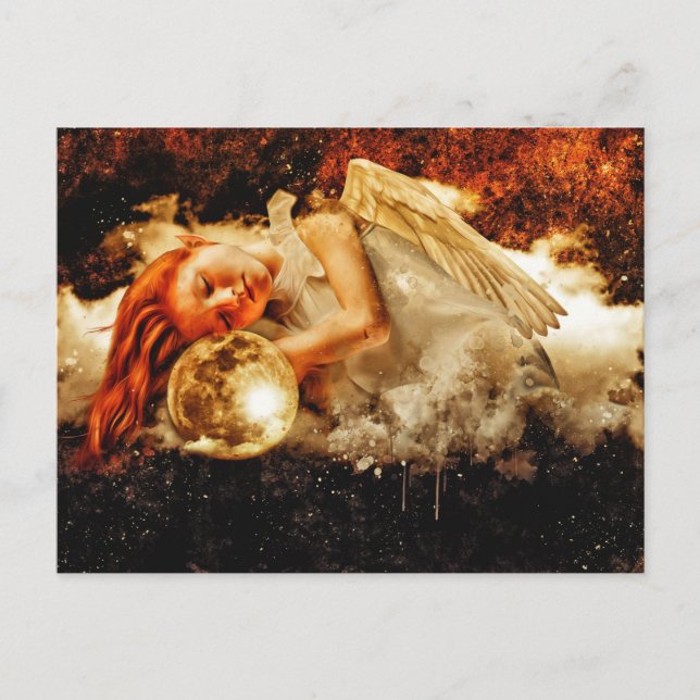 cartão postal do elf angel (Frente)