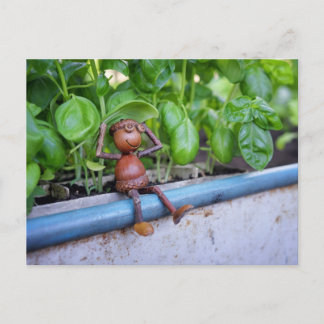 Cartão postal do Elfo de Carvalho com Plantas de M