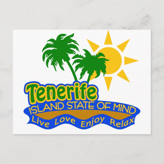 Cartão postal do Estado da Mente de Tenerife (Frente)