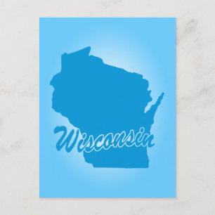 Cartão postal do estado de Wisconsin