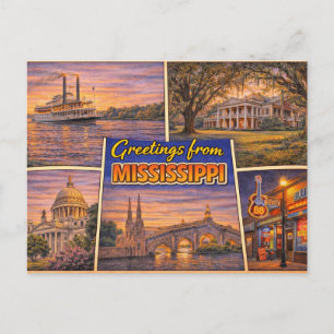 Cartão Postal do Estado do Mississippi