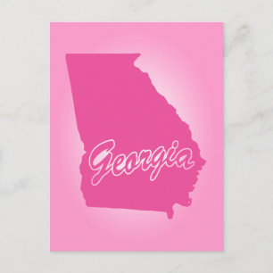 Cartão postal do estado rosa da Geórgia