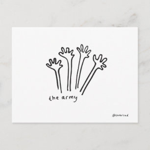 cartão postal do exército