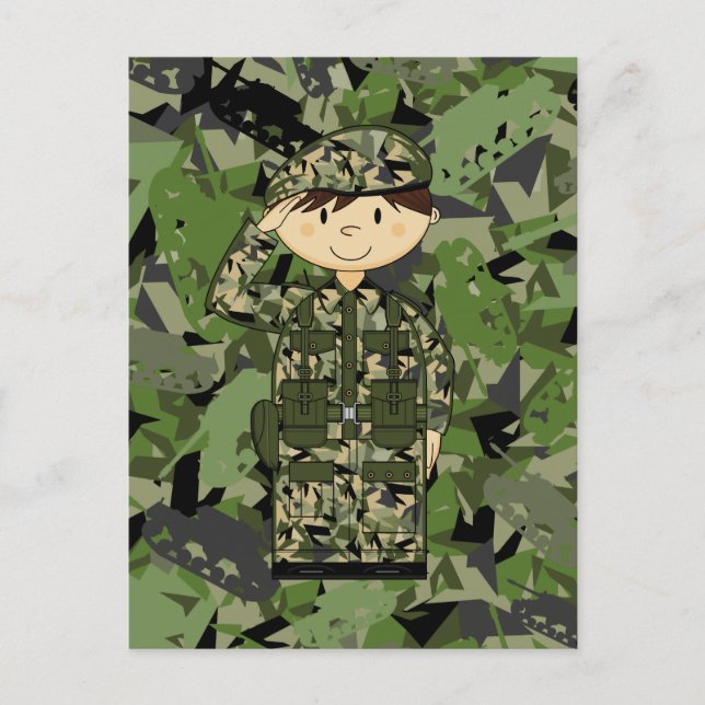 Cartão postal do Exército Britânico (Frente)