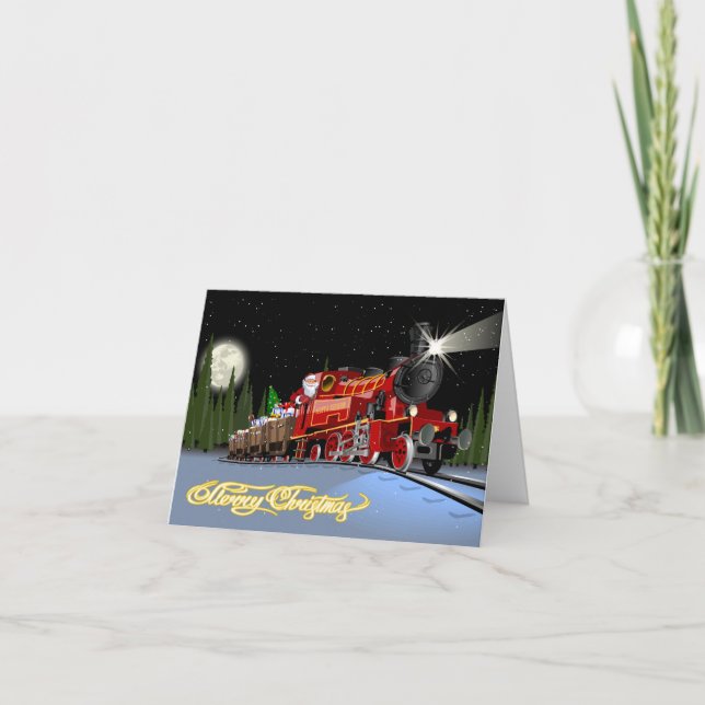 Cartão postal do Expresso Papai Noel dos desenhos  (Frente)