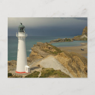 Cartão postal do Farol com vista para o Oceano