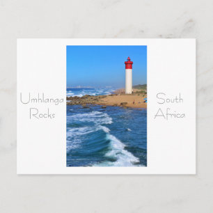 Cartão postal do Farol de Umhlanga Rocks KwaZulu-N