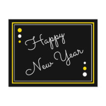 Cartão postal do feliz ano novo