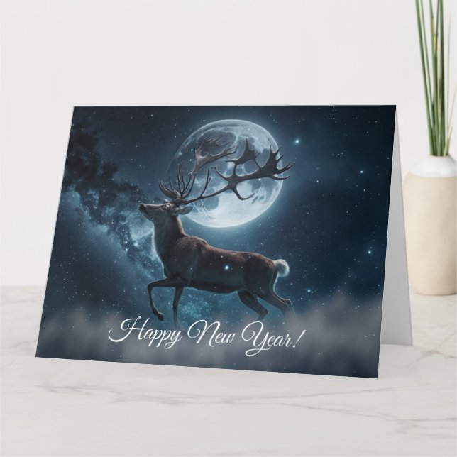 cartão postal do feliz ano novo (Frente)